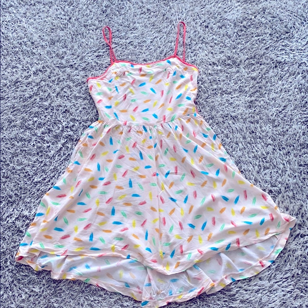 Keds Soda POP orange High Low Criss cross back dress